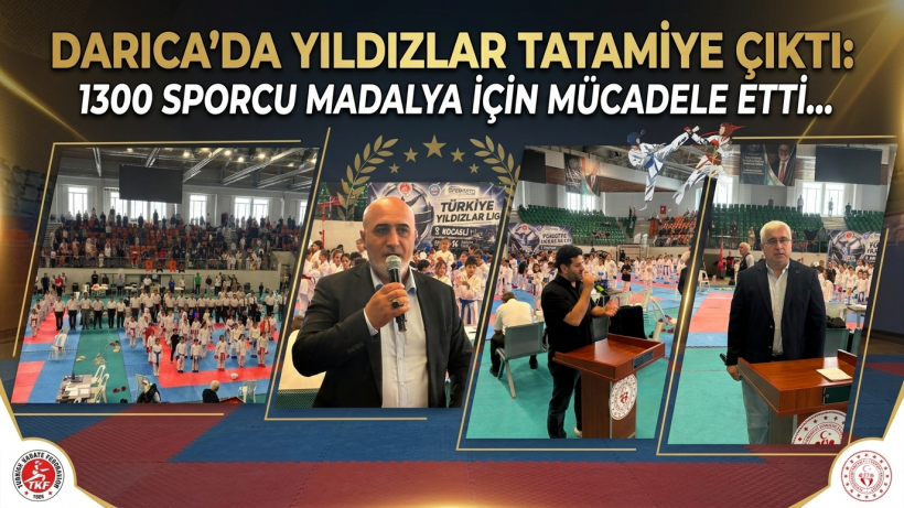 DARICA’DA YILDIZLAR TATAMİYE ÇIKTI: 1300 SPORCU MADALYA İÇİN MÜCADELE ETTİ