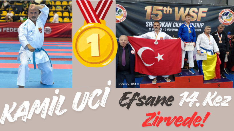 Türk Karatesinin Efsanesi Kamil Üci, 14. Kez Dünya Şampiyonu!